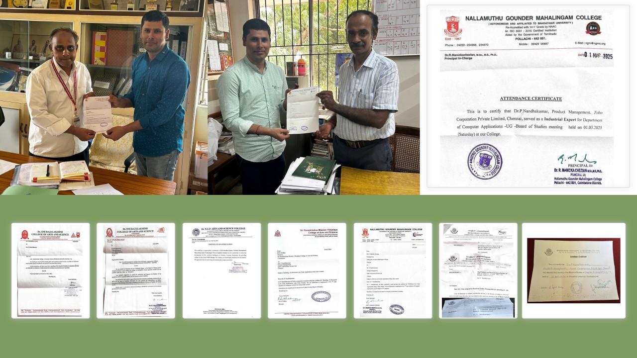 UI and UX Design & AI-Driven Low-Code Application Development Using Zoho Creator in Academia: My BoS Journey (2011–2026)